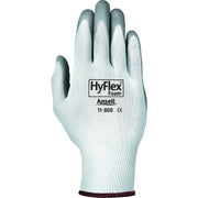 11-800-8 Ansell Hyflex Light Duty Gloves,Gray,Multi-Purpose, Knitwrist & Palm Coated,Size 8