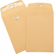 Business Source Heavy-duty Clasp Envelopes - Clasp - #35 - 5" Width x 7 1/2" Length - 28 lb - Clasp - Brown Kraft - Kraft - 1 Box