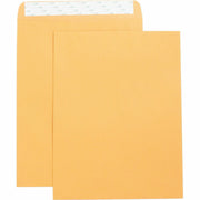 Business Source Self Adhesive Kraft Catalog Envelopes - Catalog - 10" Width x 13" Length - 28 lb - Self-sealing - Brown Kraft - Kraft - 1 Box