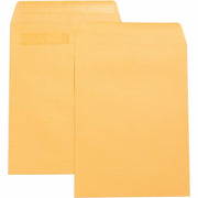 Business Source Press-To-Seal Catalog Envelopes - Catalog - 9" Width x 12" Length - 28 lb - Self-sealing - Brown Kraft - Kraft - 1 Box