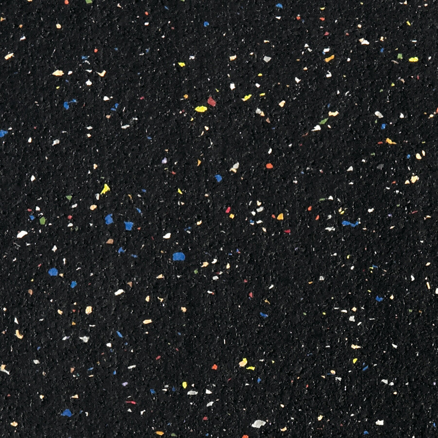 Ghent Confetti Rubber Tackboard - 24" Board Height x 36" Board Width - Rubber Surface - Self-healing, Stain Resistant, Fade Resistant - Aluminum Frame - 1 Each