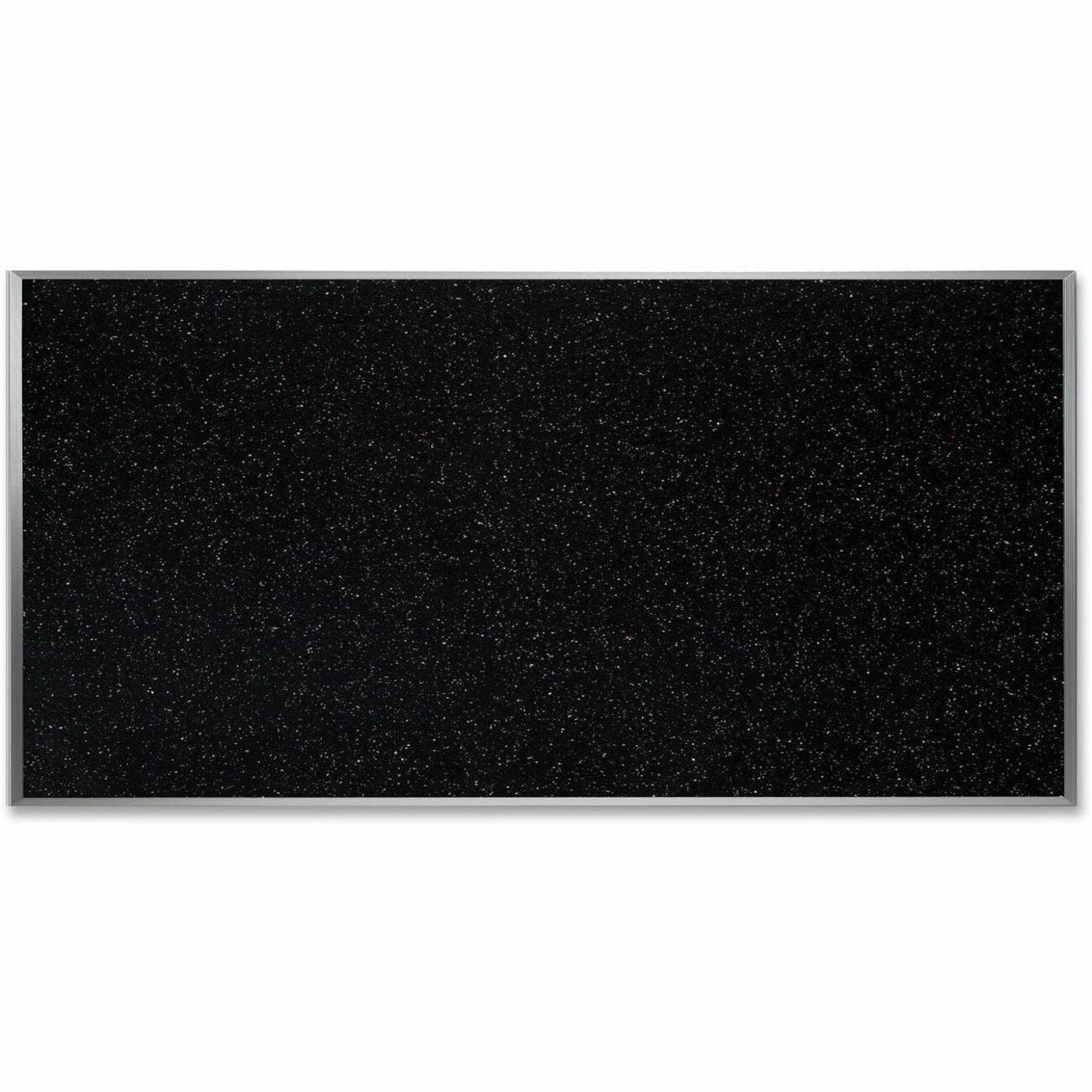 Ghent Confetti Rubber Tackboard - 48" Board Height x 96" Board Width - Rubber Surface - Self-healing, Stain Resistant, Fade Resistant - Aluminum Frame - 1 Each