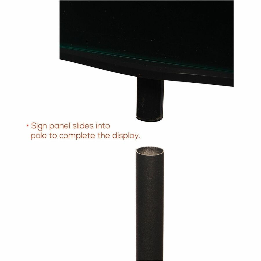 13" Width x 56" Height x 12.9" Depth - 8.50" Holding Width x 11" Holding Height - Magnetic - Indoor - Metal, Plastic - 1 Each
