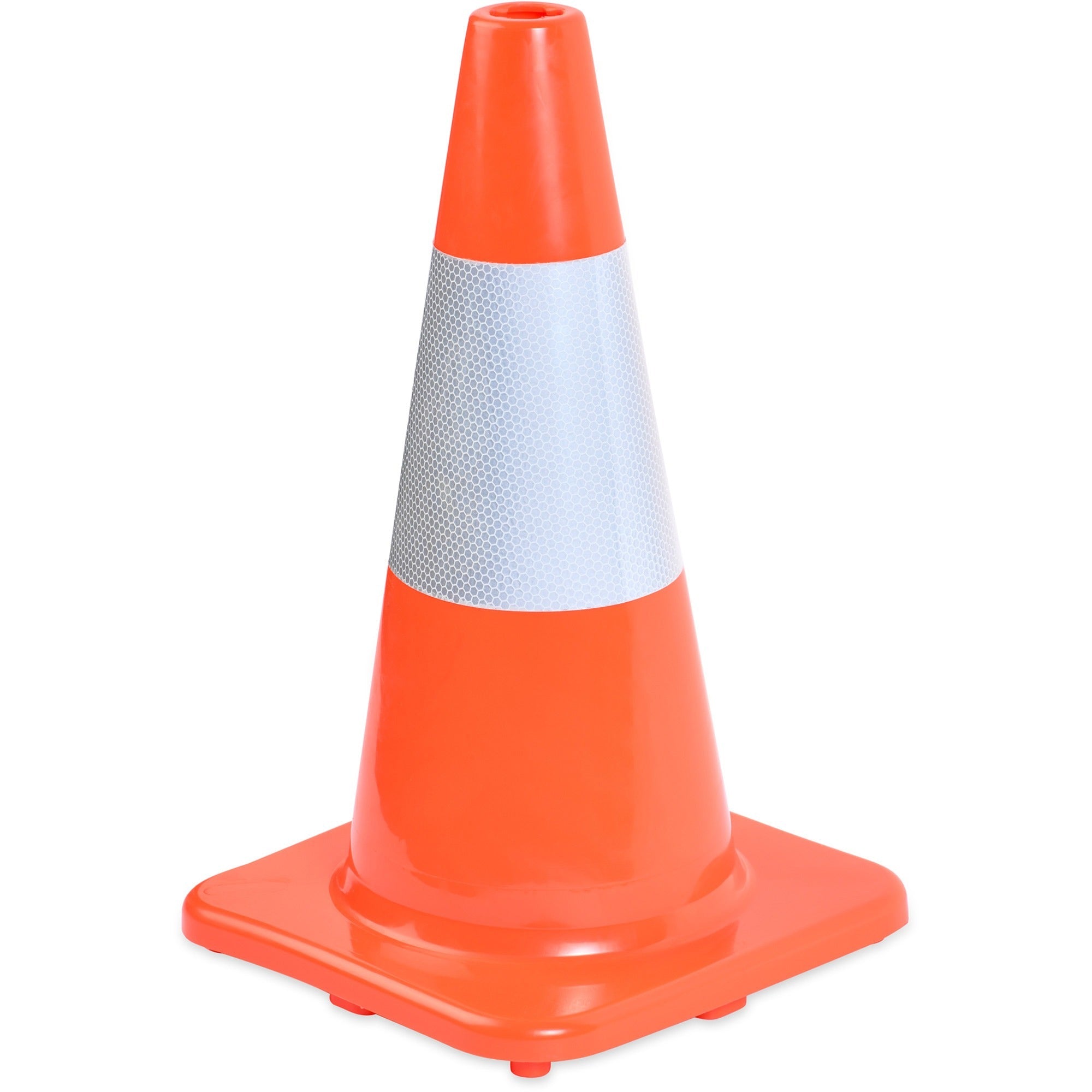 Cone Shape - Reflective Paint, Stackable - Outdoor - Polyvinyl Chloride (PVC) - Orange - 1 Each