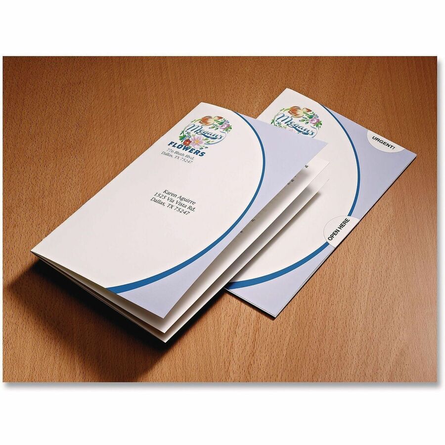 4" Width x 6" Length - Permanent Adhesive - Round - Laser, Inkjet - White - Paper - 6 / Sheet - 40 Total Sheets - 240 Total Label(s) - 3