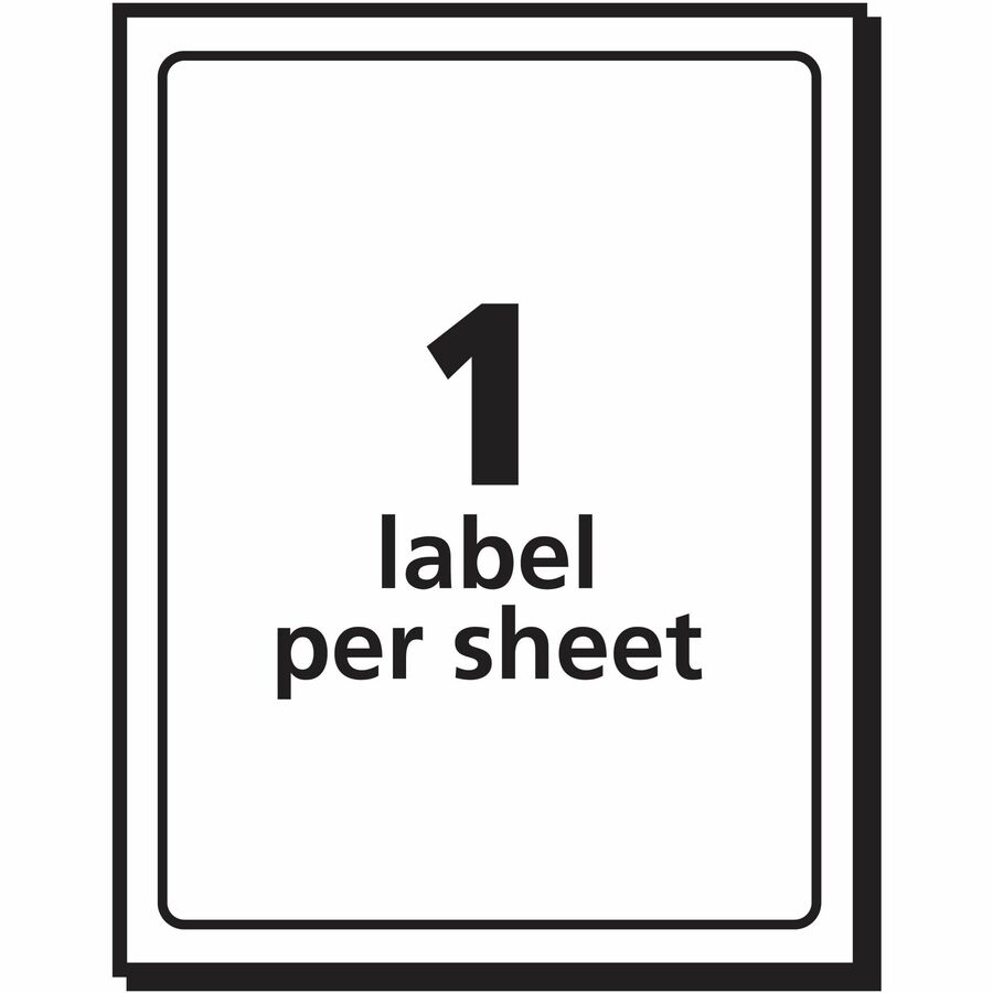 4" Width x 6" Length - Permanent Adhesive - Rectangle - Laser, Inkjet - White - Paper - Permanent Adhesive, Customizable, Smudge-free, Jam-free - 1 / Sheet - 20 Total Sheets - 20 Total Label(s) - 20 / Pack