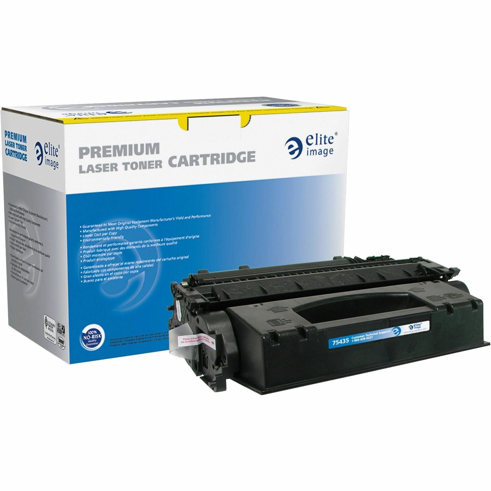 Elite Image Remanufactured Laser Toner Cartridge 05X (CE505X) - Black - 1 Each