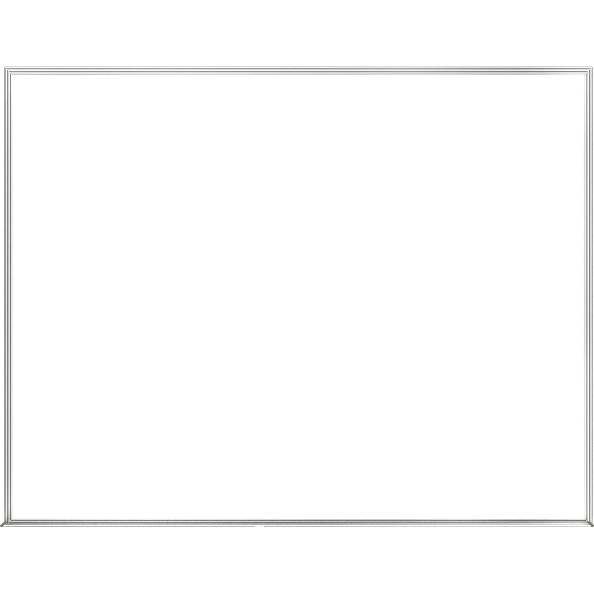 Ghent Verona Markerboard - 48" (4 ft) Width x 36" (3 ft) Height - Melamine Surface - Aluminum Frame - Durable, Non-magnetic - 1 Each