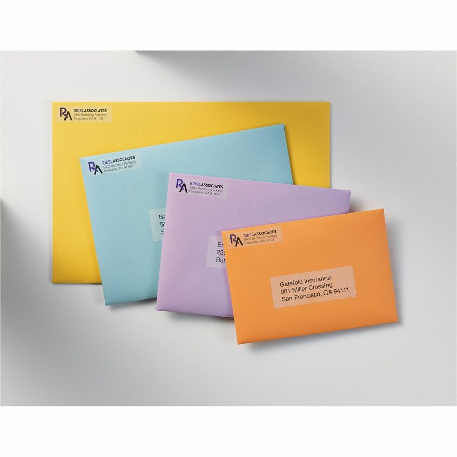 Avery Easy Peel Inkjet Printer Mailing Labels, Matte Clear, 1/2" x 1 3/4", Rectangle, Permanent Adhesive, 80 Labels/Sheet, 80 Sheets, 800 Labels/Pack