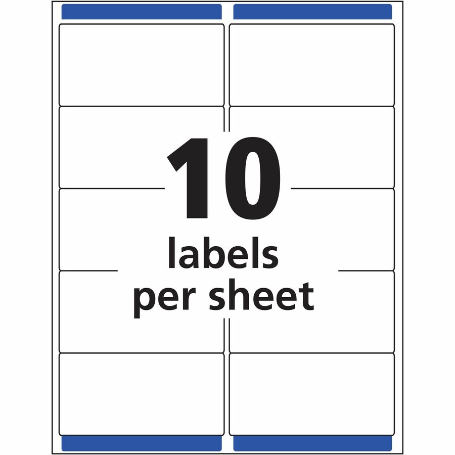 Avery&reg; Clear Shipping Labels, Sure Feed, 2" x 4" , 100 Labels (15663)