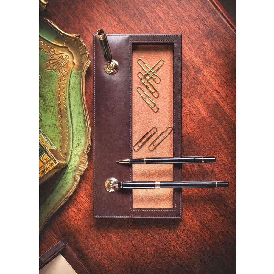 Dacasso Leather Double Pen Stand