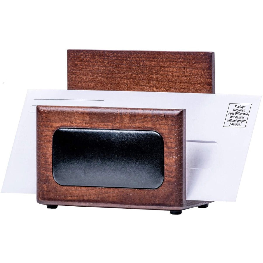 Dacasso Walnut & Leather Letter Holder