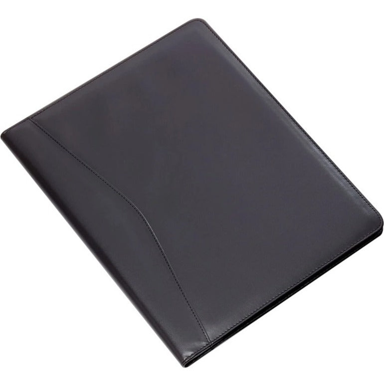 Dacasso Black Leather Standard Portfolio, 8 1/2" x 11", 1 Each