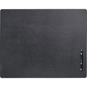 Dacasso Leather Desk Mat - Rectangular - 24" Width x 19" Depth - Felt Backing - Top Grain Leather - Black