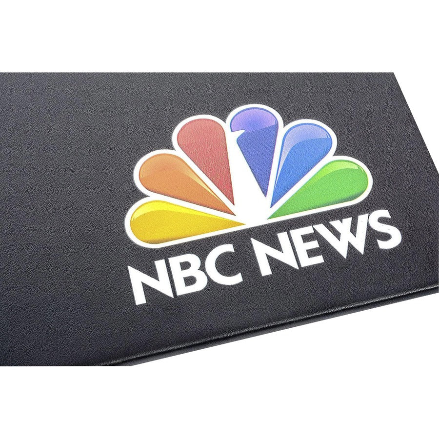 Dacasso Leatherette Desk Mat - Rectangular - 24" Width x 19" Depth - Felt Backing - Leatherette - Black