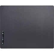 Dacasso Leatherette Desk Mat - Rectangular - 24" Width x 19" Depth - Felt Backing - Leatherette - Black