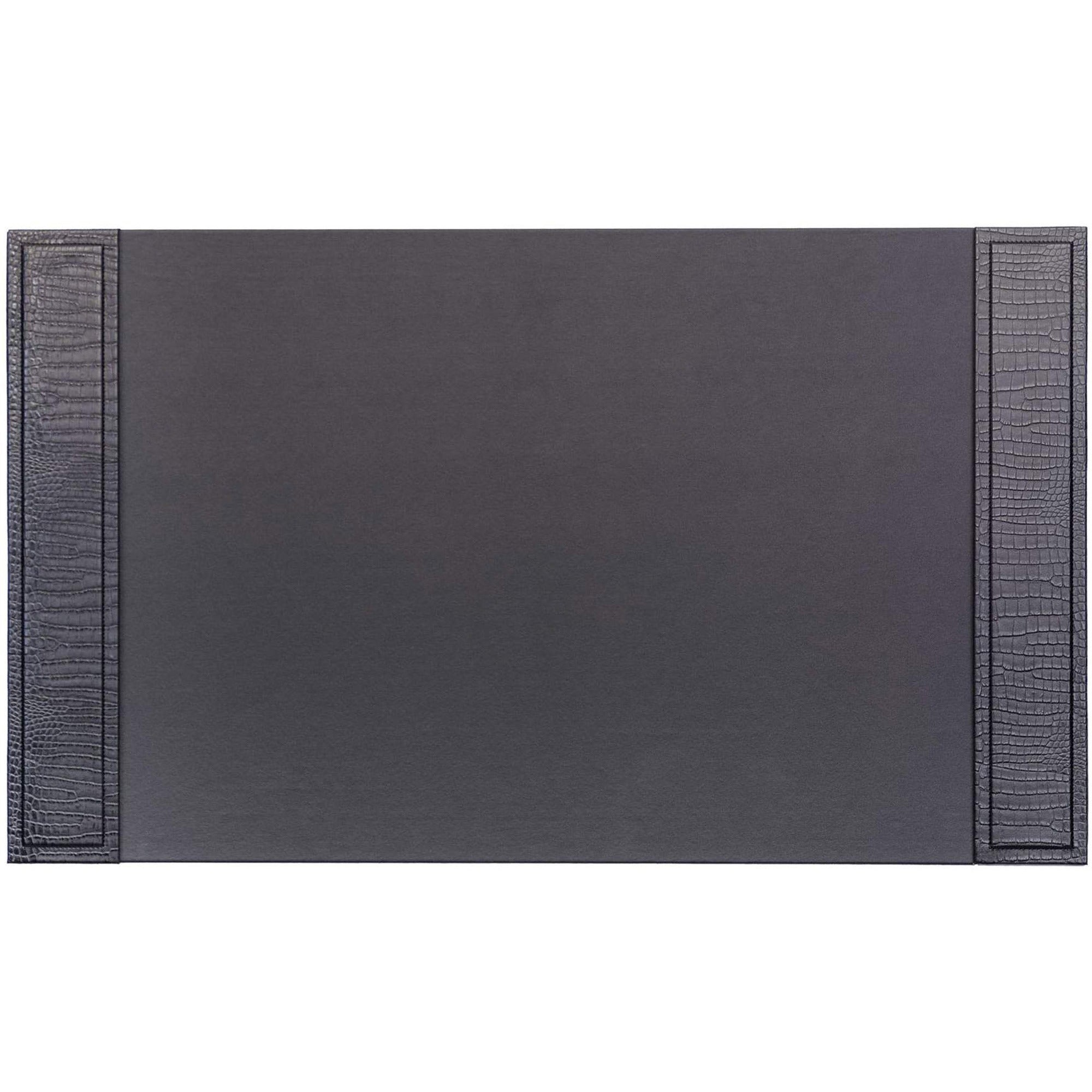 Dacasso Crocodile Embossed Leather Side-Rail Desk Pad