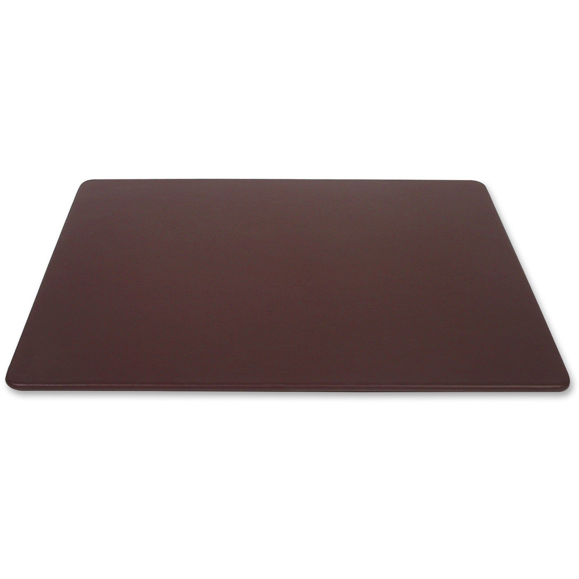 Dacasso Leather Desk Mat - Rectangular - 34" Width x 20" Depth - Felt Backing - Top Grain Leather - Chocolate Brown