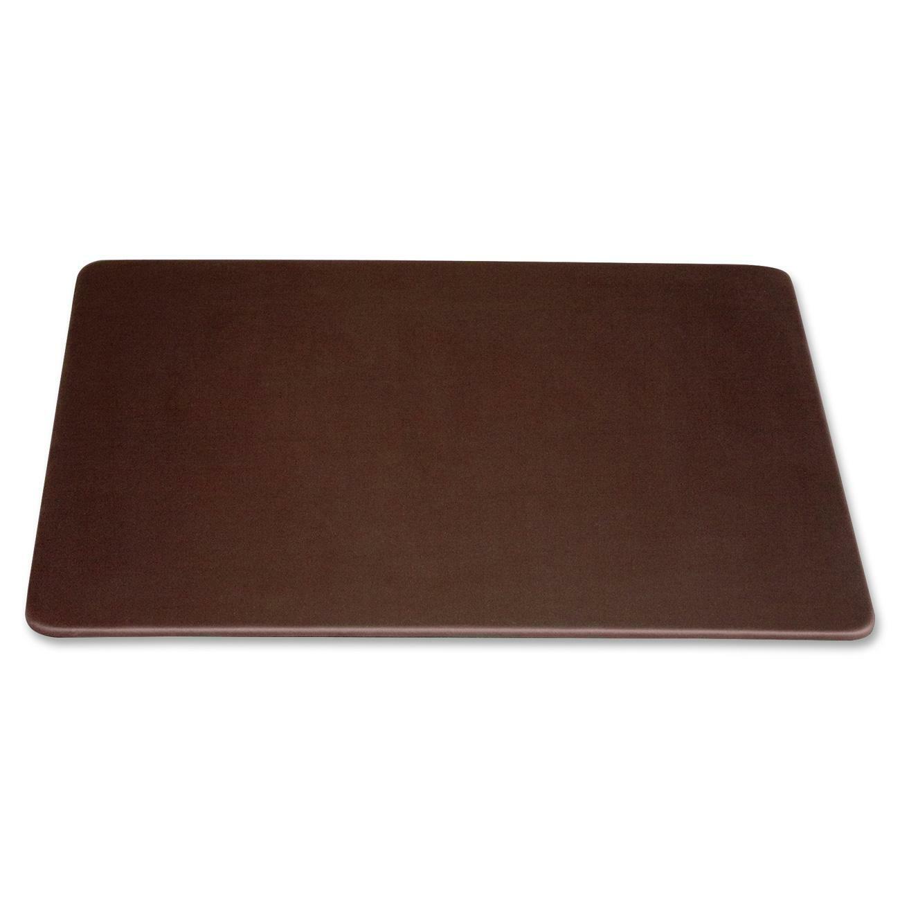 Dacasso Leatherette Conference Table Pad - Rectangular - 17" Width x 14" Depth - Felt Backing - Leatherette - Chocolate Brown