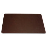 Dacasso Leatherette Conference Table Pad - Rectangular - 17" Width x 14" Depth - Felt Backing - Leatherette - Chocolate Brown