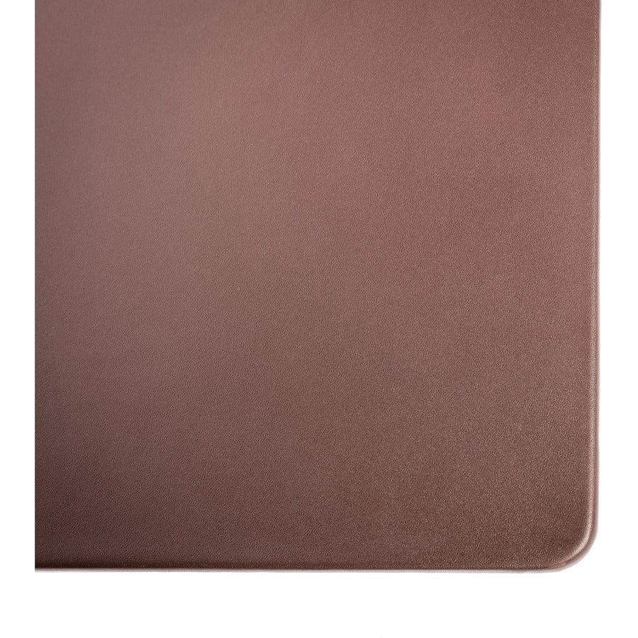 Dacasso Leather Desk Mat - Rectangular - 24" Width x 19" Depth - Felt Backing - Leather - Chocolate Brown
