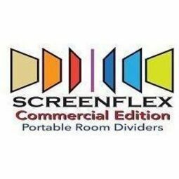 Screenflex Portable Room Dividers - 72" Height x 24.1 ft Length - Black Metal Frame - Polyester - Stone - 1 Each