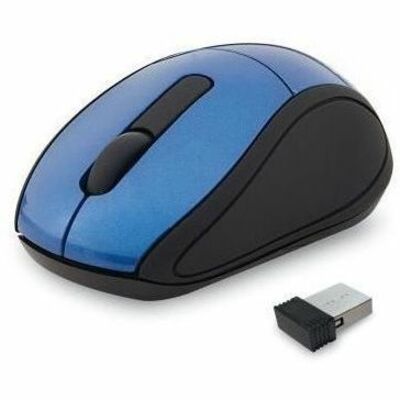 Verbatim Wireless Mini Travel Mouse - Optical - Wireless - Radio Frequency - Blue - USB 2.0 - 1600 dpi - Scroll Wheel - 3 Button(s) - AAA Battery Supported - 1 Each