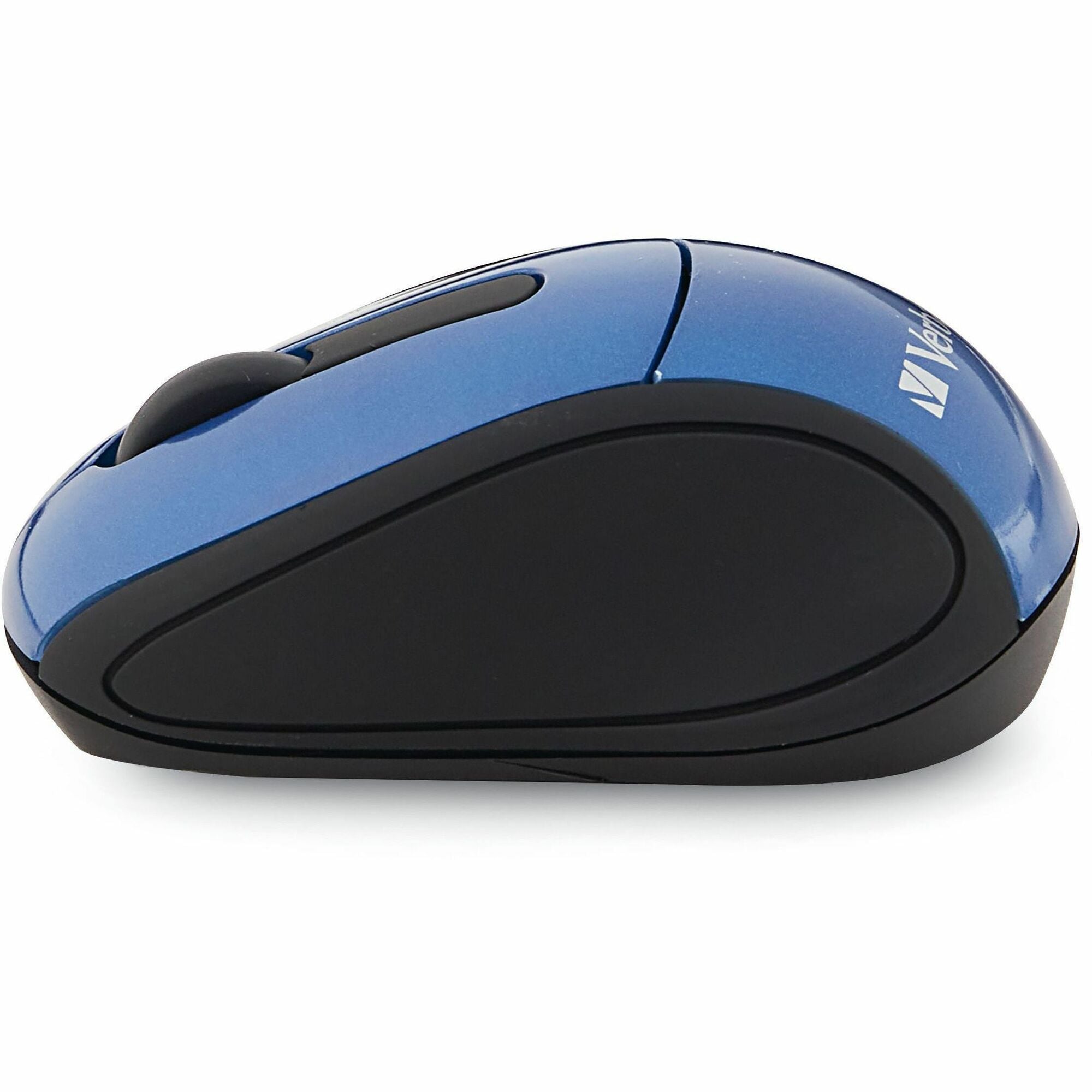 Verbatim Wireless Mini Travel Mouse - Optical - Wireless - Radio Frequency - Blue - USB 2.0 - 1600 dpi - Scroll Wheel - 3 Button(s) - AAA Battery Supported - 1 Each