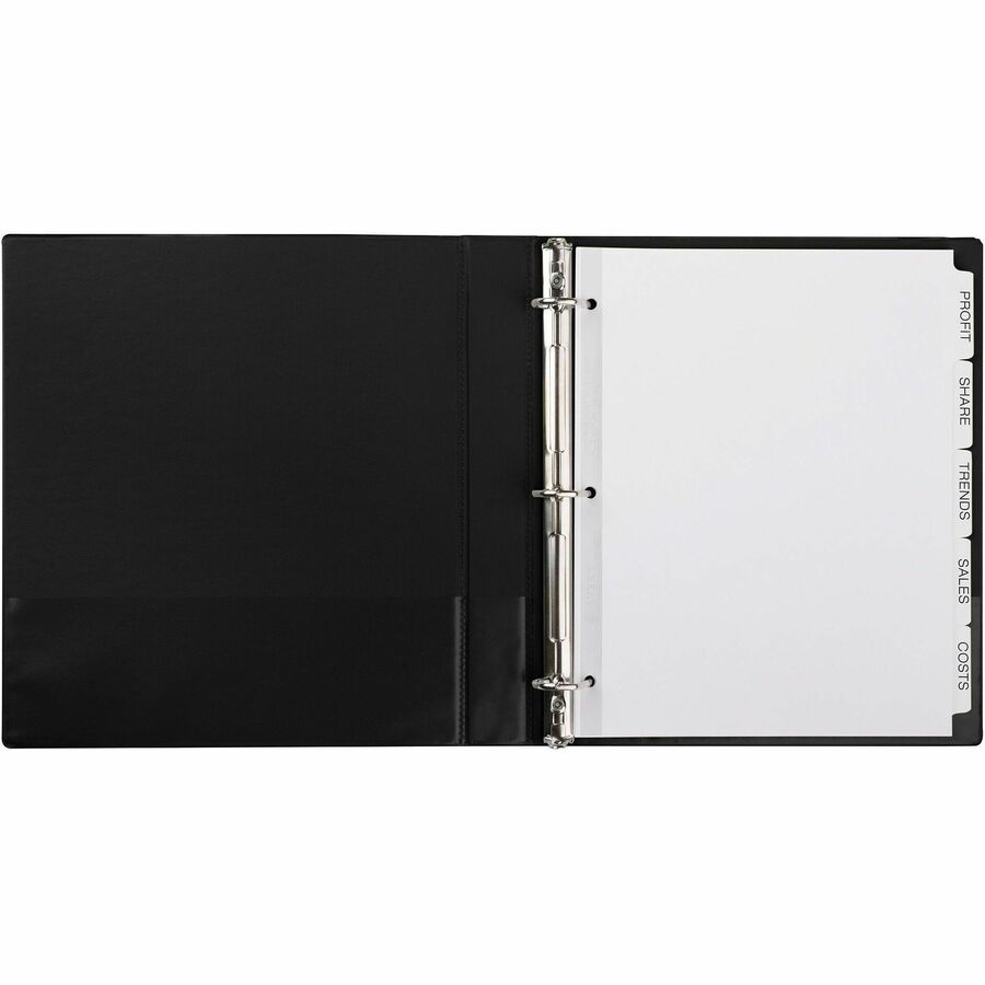 Avery&reg; Index Maker Index Divider - 250 x Divider(s) - Print-on Tab(s) - 5 - 5 Tab(s)/Set - 8.5" Divider Width x 11" Divider Length - 3 Hole Punched - White Paper Divider - White Paper Tab(s) - 50 / Box