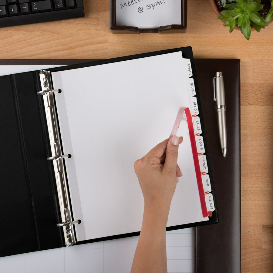 Avery&reg; Index Maker Index Divider - 400 x Divider(s) - Print-on Tab(s) - 8 - 8 Tab(s)/Set - 8.5" Divider Width x 11" Divider Length - 3 Hole Punched - White Paper Divider - White Paper Tab(s) - 50 / Box