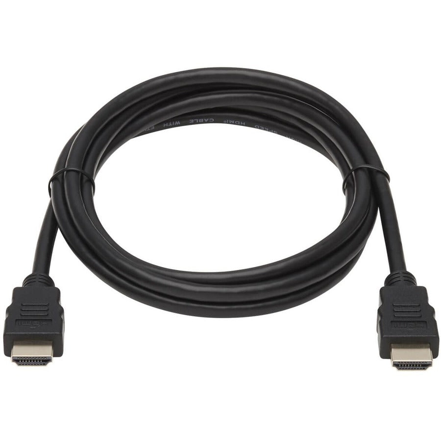 6 ft HDMI A/V Cable - First End: 1 x HDMI Digital Audio/Video - Male - Second End: 1 x HDMI Digital Audio/Video - Male - 18 Gbit/s - Black - 1 Each