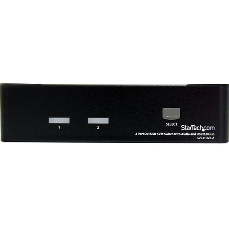 StarTech.com 2 Port DVI USB KVM Switch with Audio and USB 2.0 Hub