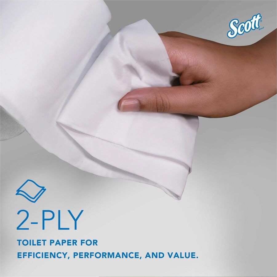 2 Ply - 4" Width x 3.70" Length - 1000 Sheets/Roll - White - 1 Carton