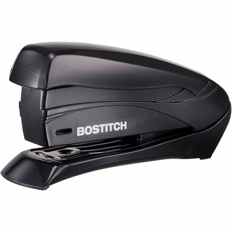 Bostitch Inspire 15 Spring-Powered Compact Stapler - Staples Upto 15 Sheet - Holds Upto 105 Staple - Half Strip - Staple Size: 0.25" , - 26/0.24" - Assorted - Rubber - 1 Each