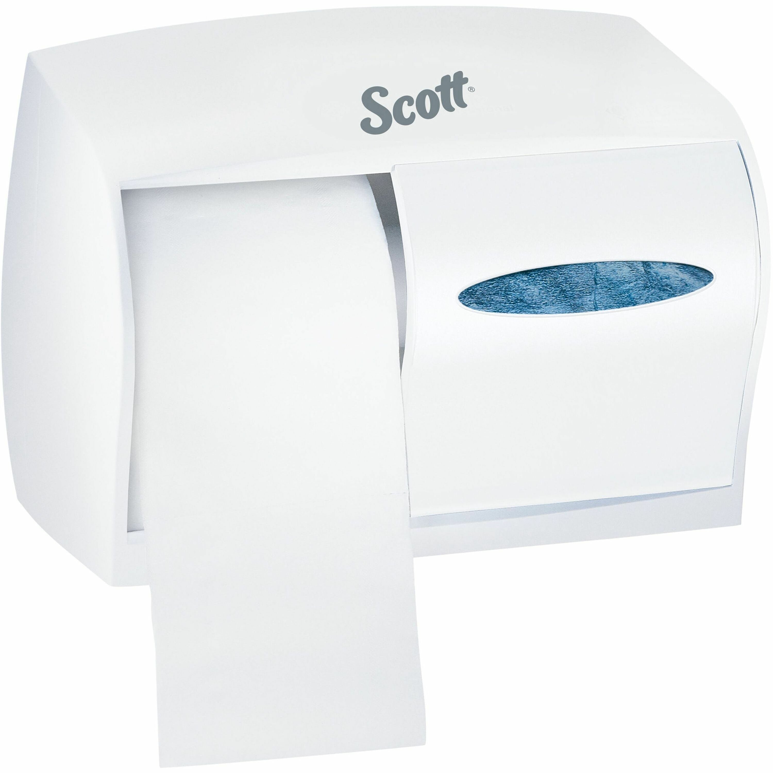 Scott Coreless Standard Roll Toilet Paper Dispenser - Coreless Dispenser - 2 x Roll - 7.6" Height x 11" Width x 6" Depth - ABS Plastic - White - Durable - 1 Each