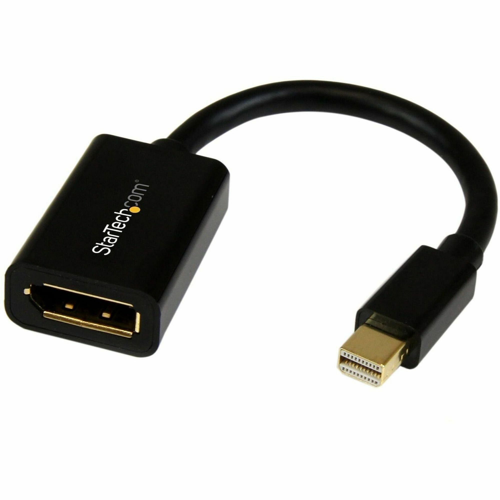 StarTech.com 6in Mini DisplayPort to DisplayPort Video Cable Adapter - M/F