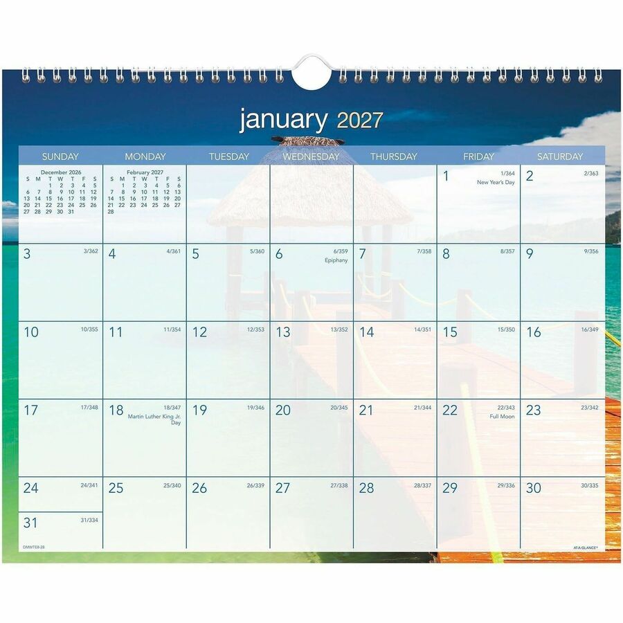 At-A-Glance Tropical Escape Wall Calendar