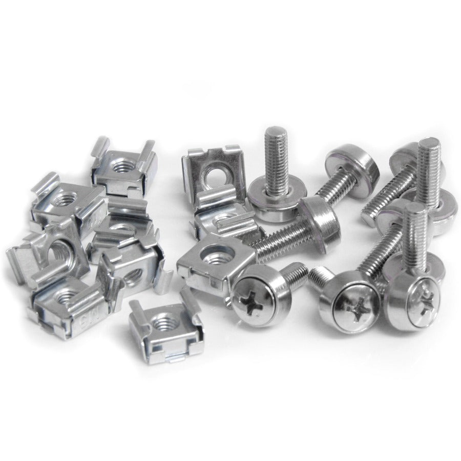 StarTech.com 50 Pkg M5 Mounting Screws and Cage Nuts for Server Rack Cabinet