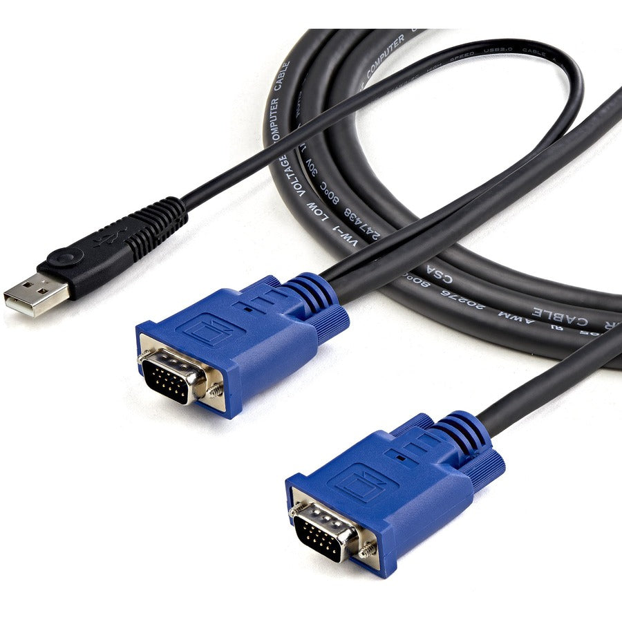 StarTech.com 10 ft 2-in-1 Ultra Thin USB KVM Cable