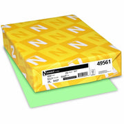 94 Brightness - Letter - 8 1/2" x 11" - 110 lb Basis Weight - Smooth - Durable, Heavyweight, Acid-free - Green - 1 Pack