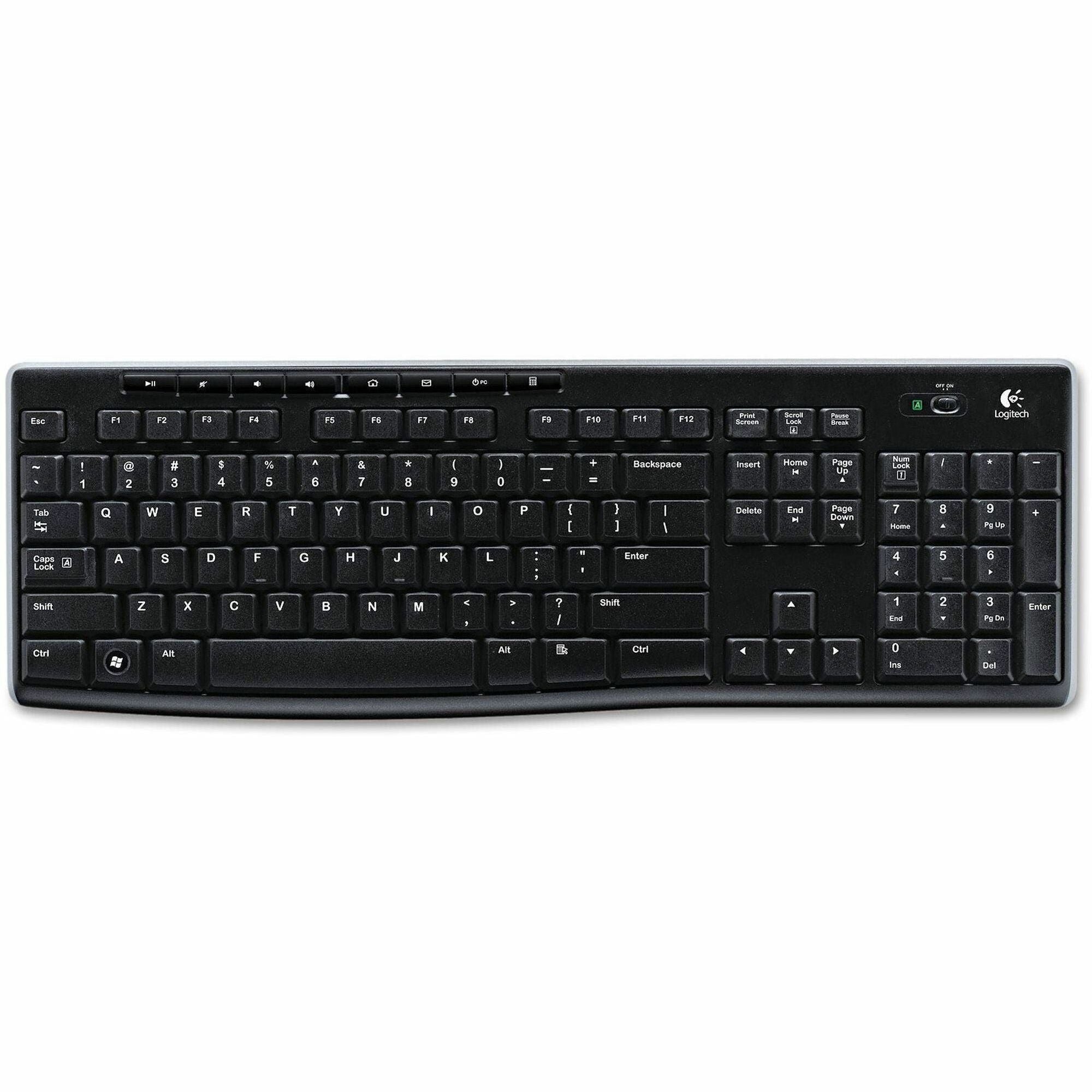 Wireless Connectivity - RF - 33 ft - 2.40 GHz - USB Interface - Computer - PC - AAA Battery Size Supported - Black