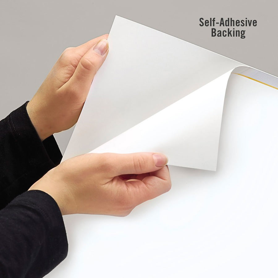 At-A-Glance WallMates Monthly Planning Surface - Monthly - 12" x 18" Sheet Size - White - Reference Calendar, Self-adhesive, Adhesive Backing, Residue-free, Dry Erase Surface - 1 Each