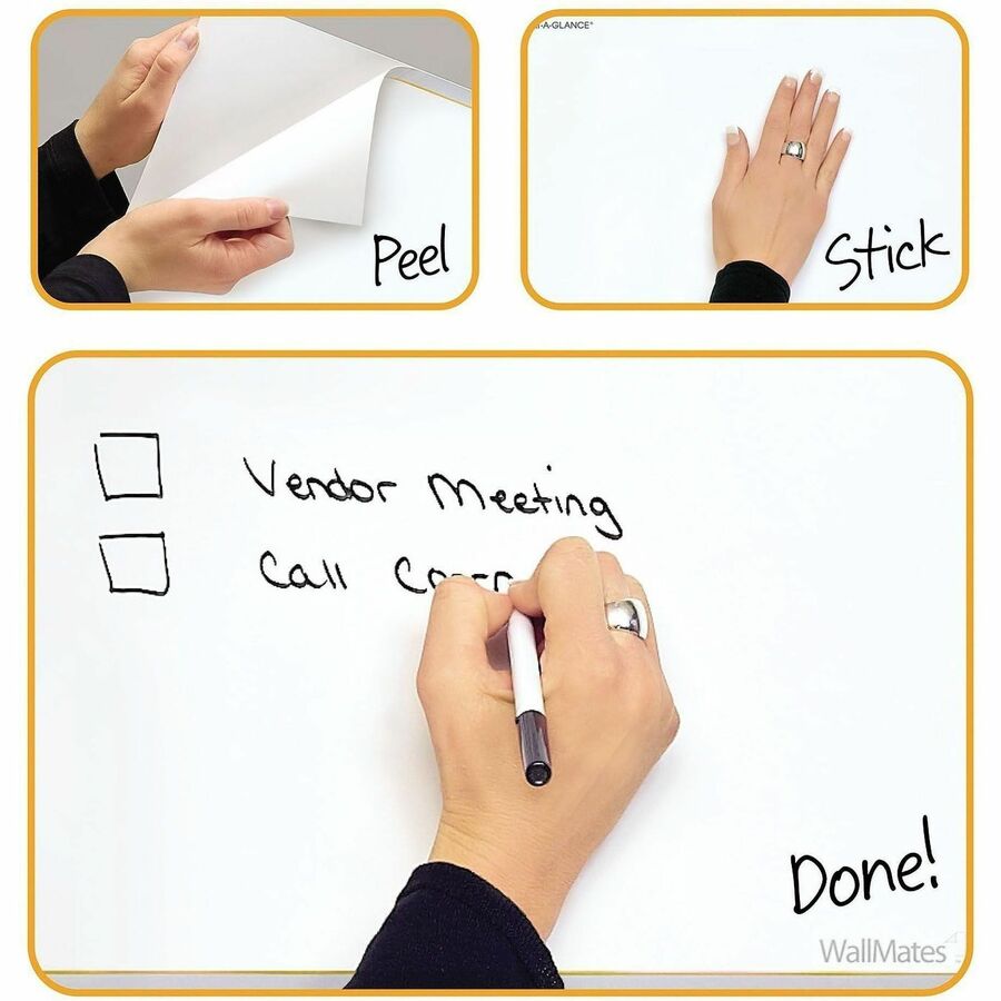 Large - Yearly - 12 Month - January 2026 to December 2026 - 18" x 24" Sheet Size - White Sheet - White - Laminate - Erasable, Self-adhesive, Dry Erase Surface, Reversible, Write on/Wipe off, Unruled Daily Block, Year Date Indicator - 1 Each