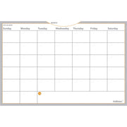 At-A-Glance WallMates Monthly Planning Surface - Monthly - 24" x 36" Sheet Size - White - Erasable, Self-adhesive, Adhesive Backing, Reference Calendar, Dry Erase Surface, Residue-free - 1 Each