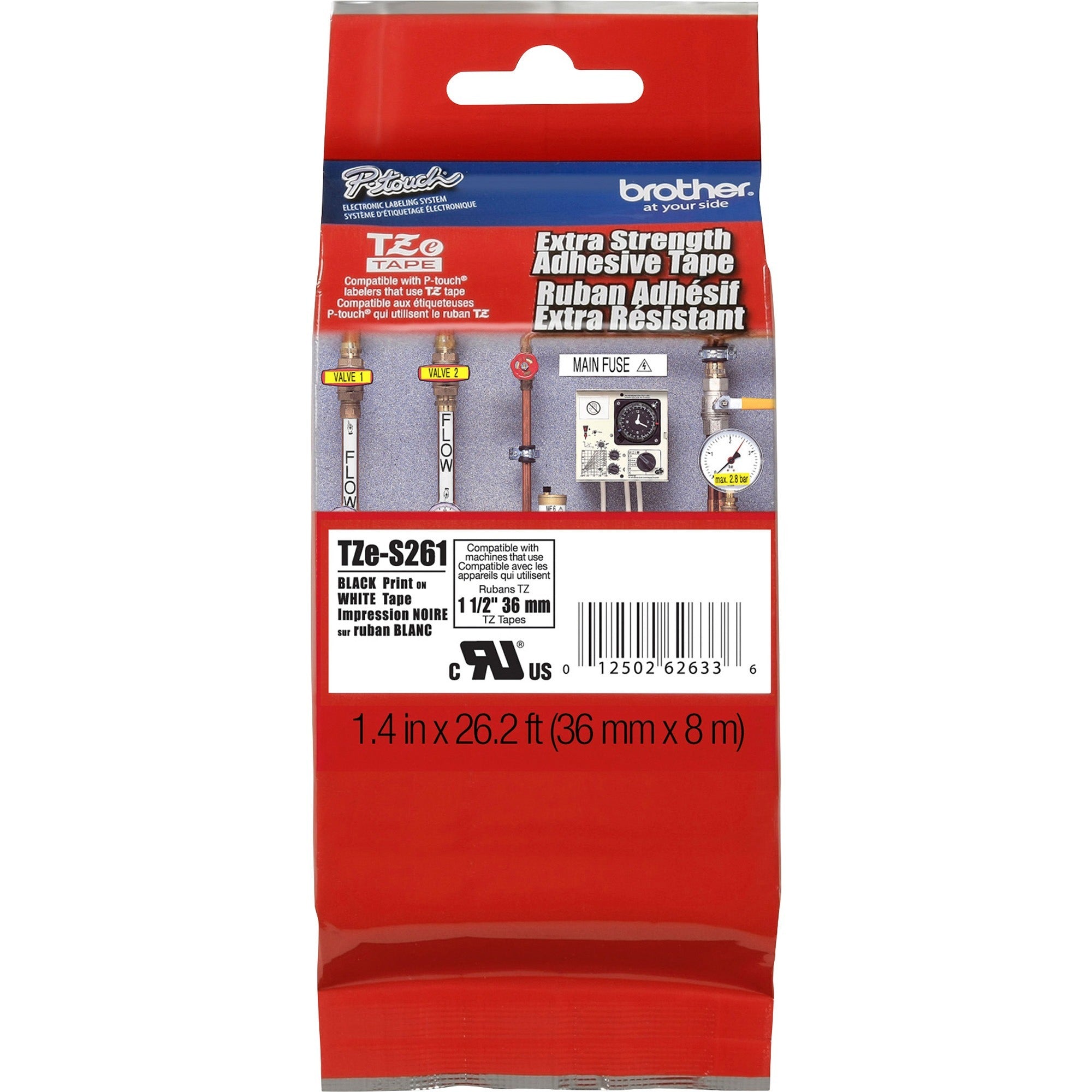 x 1 27/64" Width x 26 1/4 ft Length - Permanent Adhesive - Thermal Transfer, Direct Thermal - White - Water Resistant - Laminated - Self-adhesive, Abrasion Resistant, Chemical Resistant, Fade Resistant, Temperature Resistant, High Durable - 1 Each
