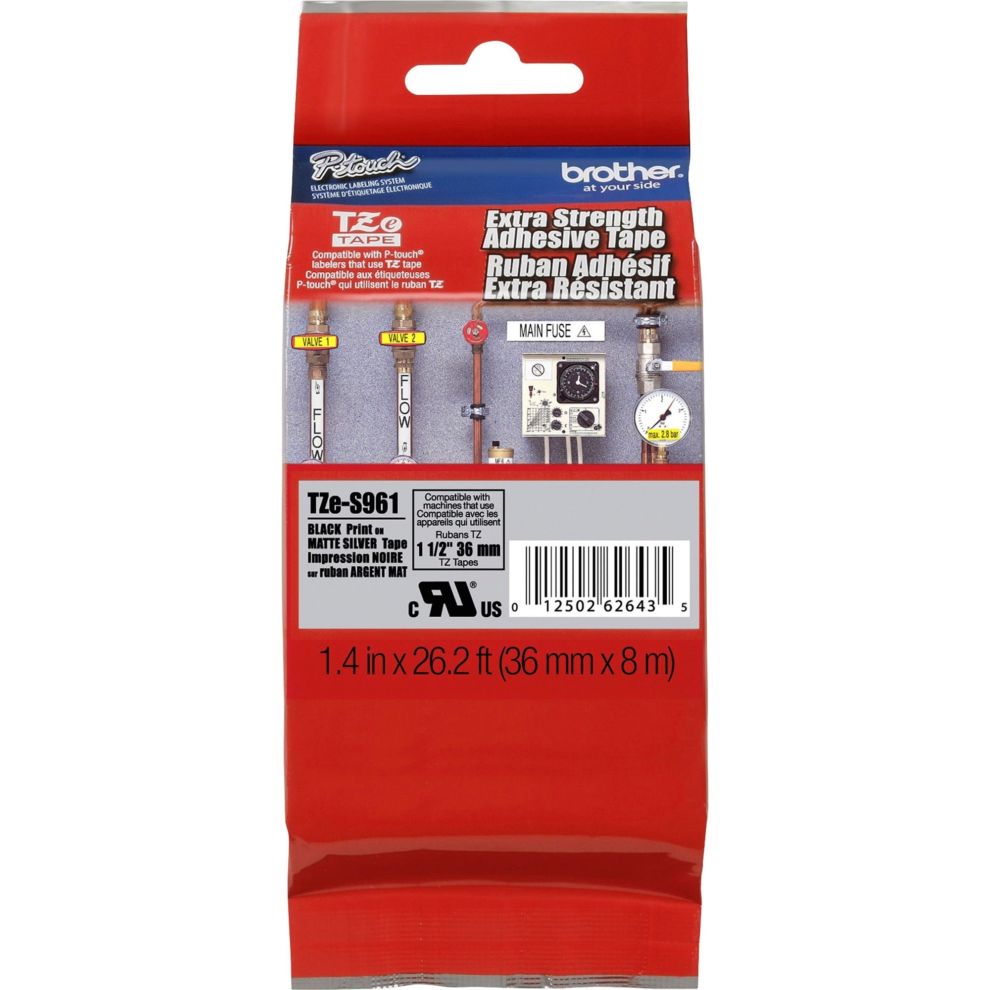 x 1 1/2" Width - Thermal Transfer, Direct Thermal - Matte Silver - Polyethylene - Laminated - Temperature Resistant, Abrasion Resistant, Chemical Resistant - 1 Each