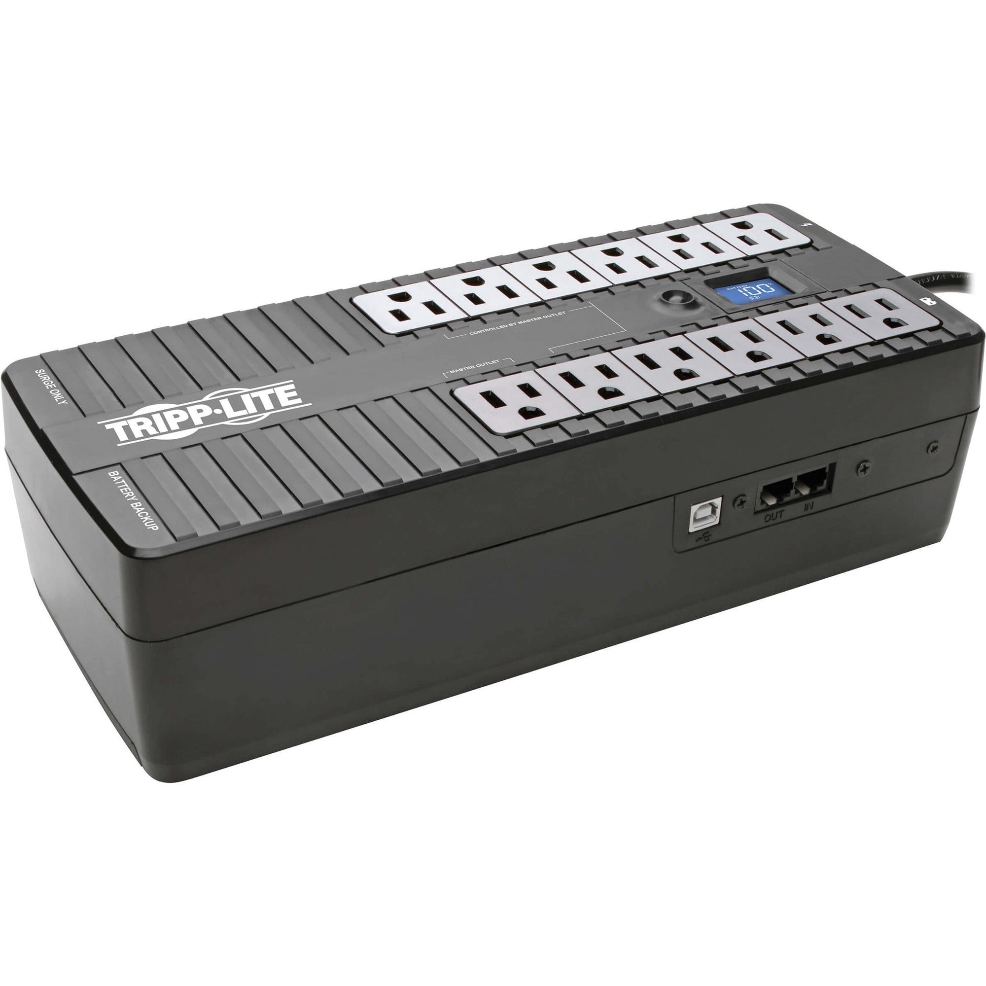 Ultra-compact Desktop/Tower/Wall Mount - 8 Hour Recharge - 2.30 Minute Stand-by - 120 V AC Input - 110 V AC, 115 V AC, 120 V AC Output - Single Phase - USB - 12 x NEMA 5-15R Receptacle(s) - 6 x Battery/Surge Outlet
