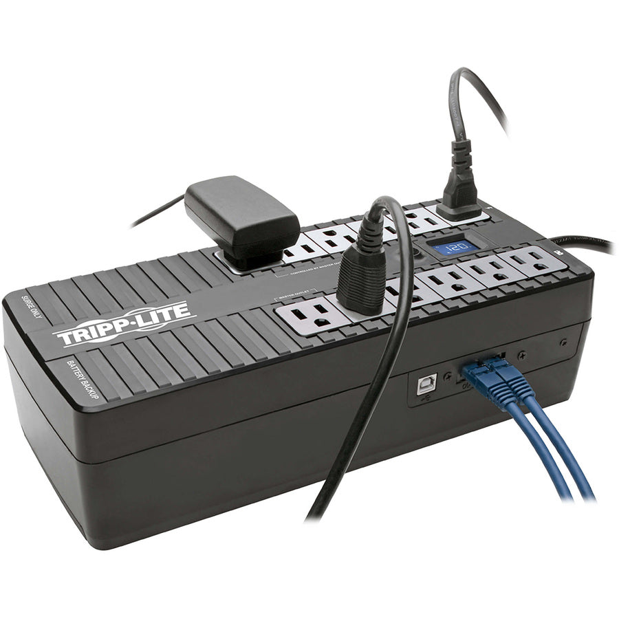 Ultra-compact Desktop/Tower/Wall Mount - 8 Hour Recharge - 2.30 Minute Stand-by - 120 V AC Input - 110 V AC, 115 V AC, 120 V AC Output - Single Phase - USB - 12 x NEMA 5-15R Receptacle(s) - 6 x Battery/Surge Outlet
