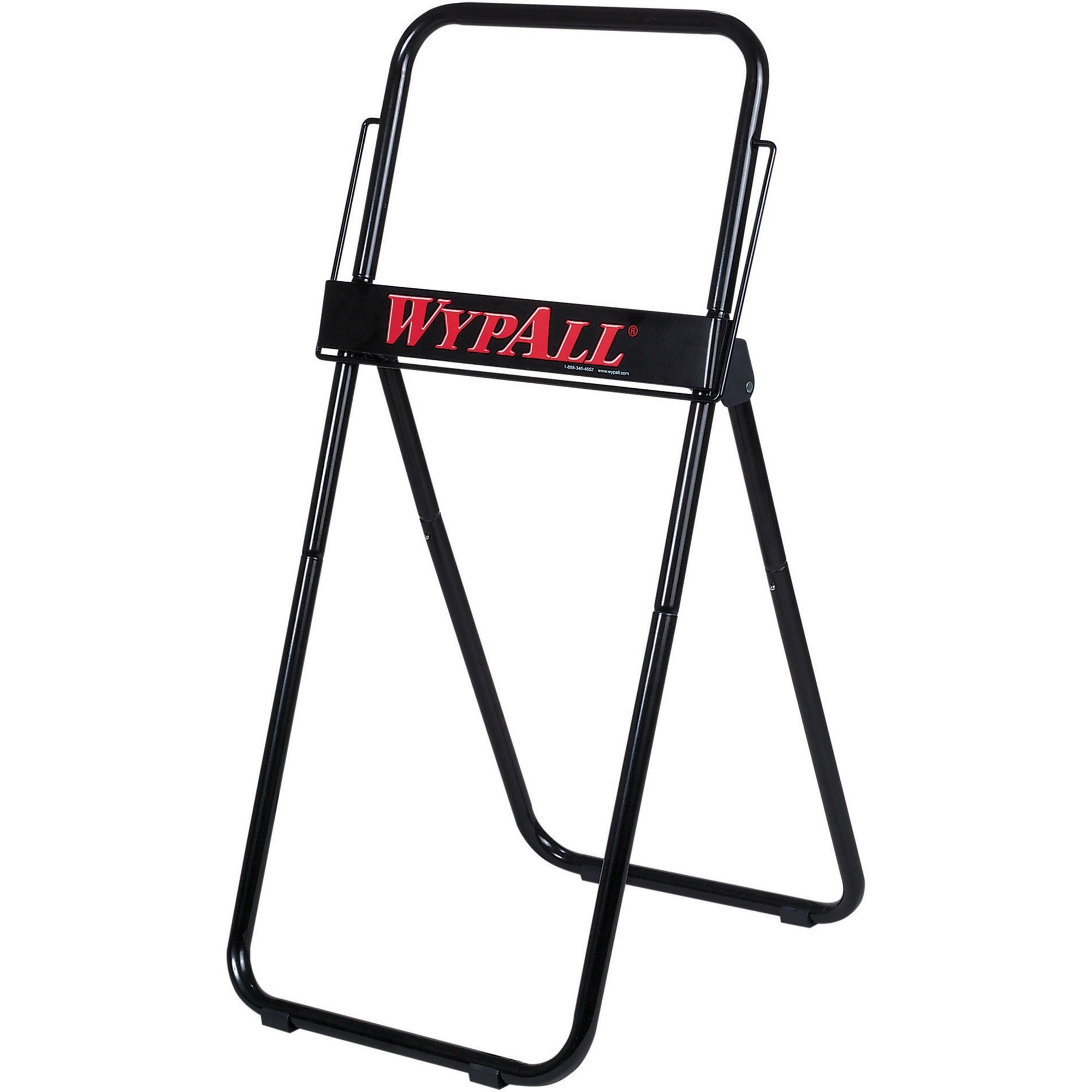 Roll Dispenser - 33" Height x 18.5" Width x 0.8" Depth - Black - Portable - 1 Each