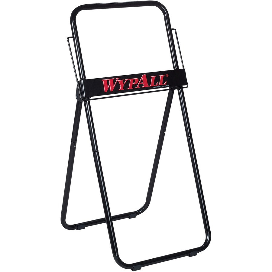 Roll Dispenser - 33" Height x 18.5" Width x 0.8" Depth - Black - Portable - 1 Each